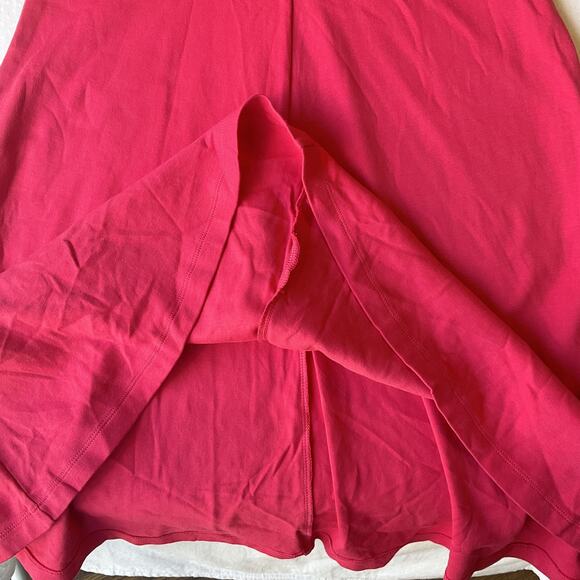 New York & Company Women Dress S Pink Fit Flare Sleeveless Knee Length Stretchy - Picture 9 of 11